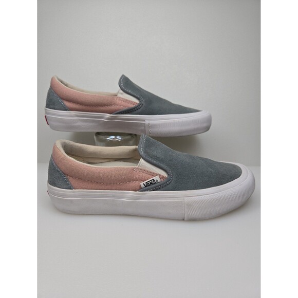 VANS Off The Wall Slip-On Pro Suede Pink Gray Men's Shoes Size 5 Duracap Skate - Picture 1 of 12